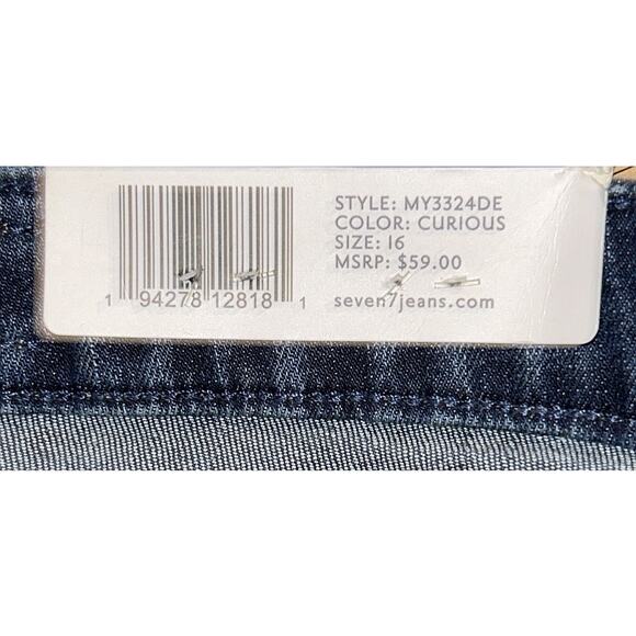 NWT Seven7 Weekend Fray Hem High-Rise Shorts Women's 16 (36X5) - Picture 7 of 9